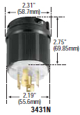 3431N - Plugs Locking Devices 30 / 40 Amp image