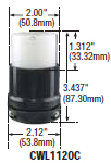 CWL1120FI - Inlets Locking Devices 15 / 20 Amp image
